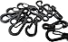 Mini SF Carabiners - 12pcs/Lot Spring Snap Backpack Clasps Small Climbing Hanging Buckle, Metal EDC Keychain Carabiner Clip For Camping Bottle Hooks Paracord Rope Tactical Survival Gear (Black, 12)