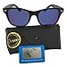 Polarized sunglasses Desen wayfarer design for men and women (Black, Crystal Blue)