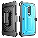 Nexus 6 Case, SUPCASE [Heavy Duty] Belt Clip Holster Case for Google Nexus 6[Unicorn Beetle PRO Series] Full-body Hybrid Protective Cover with Screen Protector (Blue/Black),Fit Motorola Nexus 6