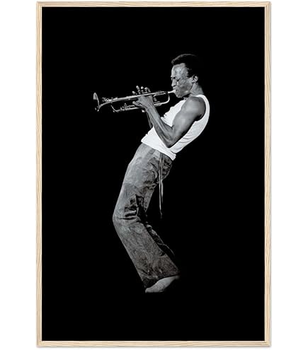 Miles Davis モノクロポスター89.8*64 Miles in France 1963
