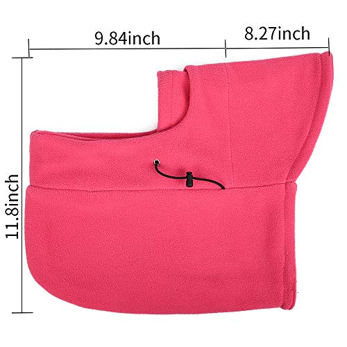 ACKEIVTO Warm Fleece Balaclava Ski Bike Full Face Mask Neck Warmer Winter Sports Cap - Thumbnail 3