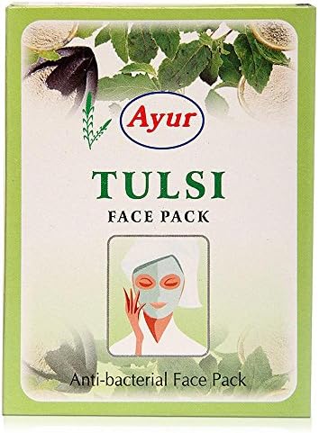 AYUR HERBAL TULSI Anti-Bacterial FACE PACK POWDER - PACK OF 6 (100GM6) 600 Gms