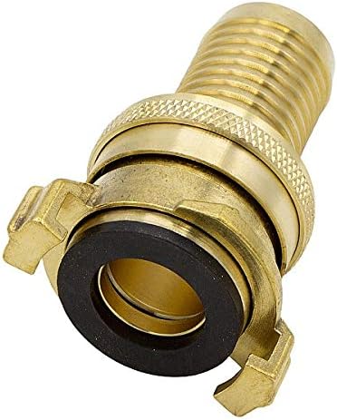 Variosan suction and high-pressure coupling nozzle, blank brass system Geka, Gold, 1" - Image 3