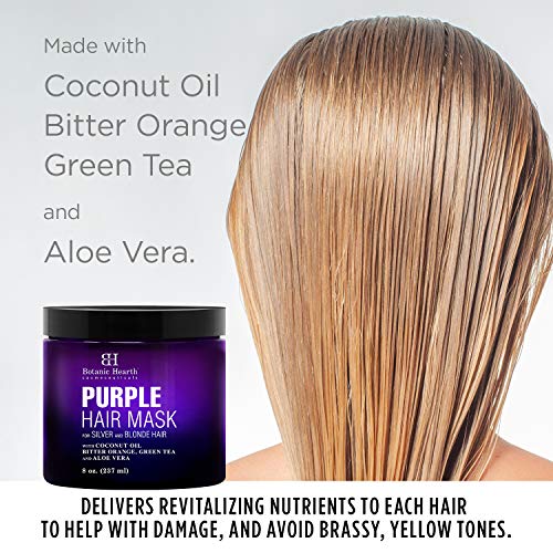 Botanic Hearth Purple Hair Mask For Blonde Silver And Gray