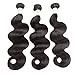 Grand Nature 9A Unprocessed Brazilian Virgin Remy Human Hair Extensions Body Wave Bundles Deal Natural Black Color Can Be Dyed Bleached (With Lace Closure)