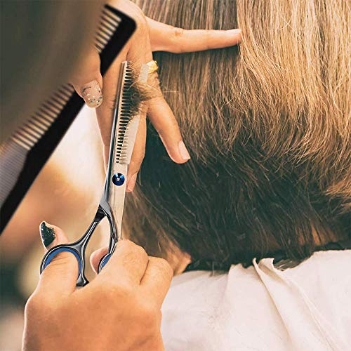 Haarschere Set,Haar-Profi,1 Ausdünnschere,1 Haarschneideschere,Friseur ZubehöR,Scharf,Aus Edelstahl,Präzis,Rostfrei,Haare Selber Schneiden,Zum Ausdünnen Und Strukturieren,Unisex