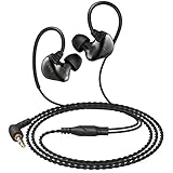 AUKEY Loops Wired Headphones, In-Ear Earbuds Comfort Fit with Dual Moving-Coil for Cell Phone, Laptop Computer and Other Devices with 3.5 mm Audio Output