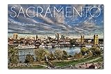 Sacramento, California - Downtown (8x12 Premium Acrylic Puzzle, 63 Pieces)