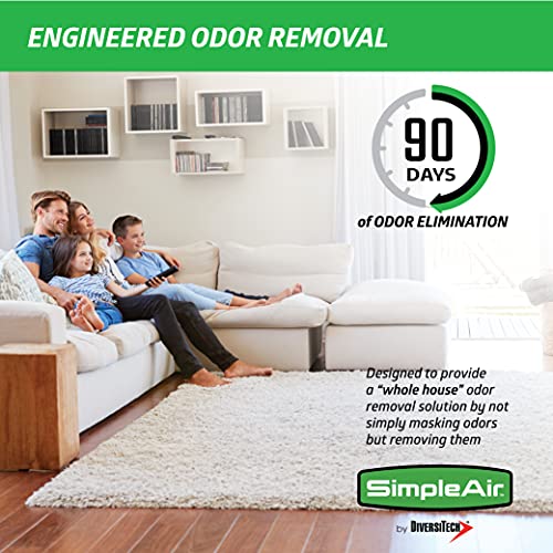 SimpleAir Duct Fresh Gel HVAC Air Freshener, Cleaner, Deodorizer Non