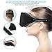 3D Sleep Mask, New Arrival Sleeping Eye Mask for Women Men, 100% Blackout Sleep Mask Comfortable Eye Mask Blindfold, Black, Adjustable 3D Contoured Eye Masks with Earplug Carry Pouch, for Traveling