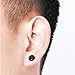 Paxuan Mens Womens Stainless Steel Stud Earrings Non Piercing Clip on Earrings Set