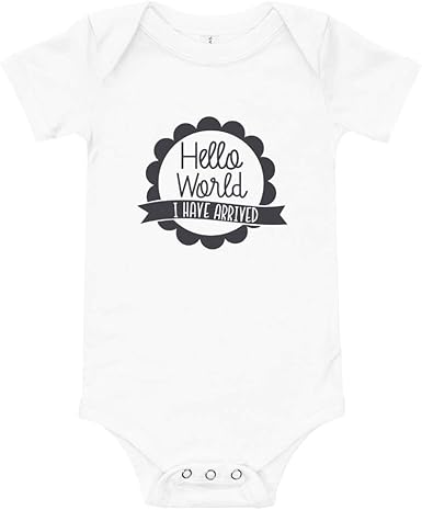 hello baby onesie