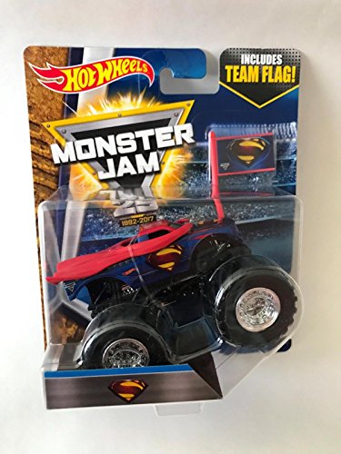 Hot Wheels Monster Jam Man Of Steel Super Man Vehicle Desertcart