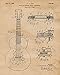 Vintage Gibson Guitar Patent Poster Prints, Set of 4 (8x10) Unframed Photos, Great Wall Art Decor Gifts Under 20 for Home, Office, Man Cave, Garage, College Student, Teacher, Band & Rock n Roll Fan