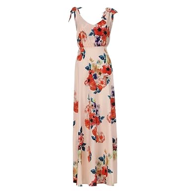 abito lungo floreale cerimonia