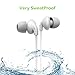 Karakao  H1 Bluetooth Headphones 4.1 Wireless Runing Earbuds Workout Earphones with Mic for iPhone and Android - White Headset