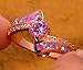 CiNily Womens Gold Plated Created Fire Opal Ring/Triangle Ring/Adjustable Wrap Open Ring for Teen Girls Size 5-13