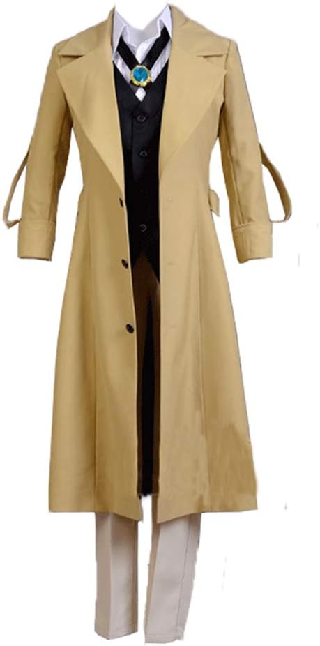 Classical City Stray Dogs Cosplay Osamu Dazai Cosplay Costume Halloween Overcoat Outfit Full Set