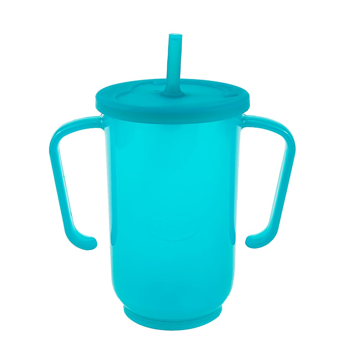 ZJIVQO Beakers for Elderly Drinking Beaker Cup Sippy Cup Bottle for Disabled Adults Mug Sippy Cup with Easy Grip Handles Anti Splash Spout and Travel Lid 400ml Blue Travel Mug