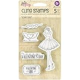Prima Marketing Julie Nutting Mixed Media Cling Rubber Stamps, 4-Inch by 6-Inch, Love Day