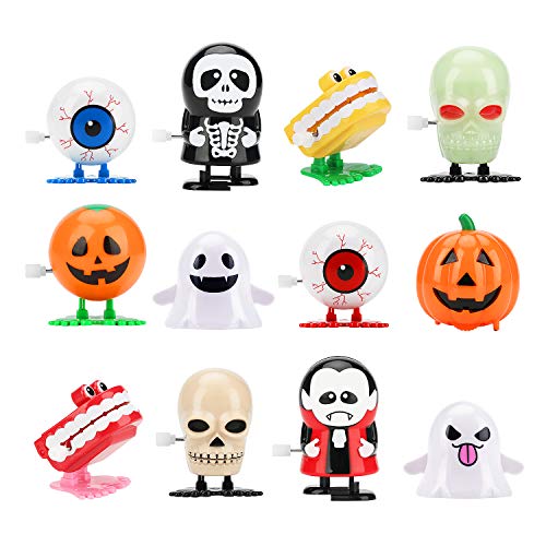 Apphome 12 PCS Halloween Wind Up Toys Assortments for Halloween Party Favors Trick or Treat Toys Goodie Bag Fillers - Thumbnail 7