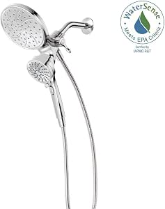 Moen Engage Magnetix 2-in-1 Duschkombi – Regenduschkopf Mit Handbrause, Magnetisches Dock, Chrom, 2,5 GPM, 60 Zoll Schlauch