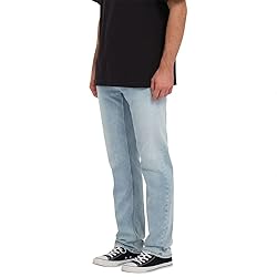 Volcom Men's Solver Denim Powder Blue 29W x 32L