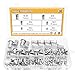 Sutemribor 304 Stainless Steel Flat Head Threaded Rivetnut Insert Nutsert Rivet Nut Assortment Kit 120 Pieces, 6 Sizes - M3 M4 M5 M6 M8 M10