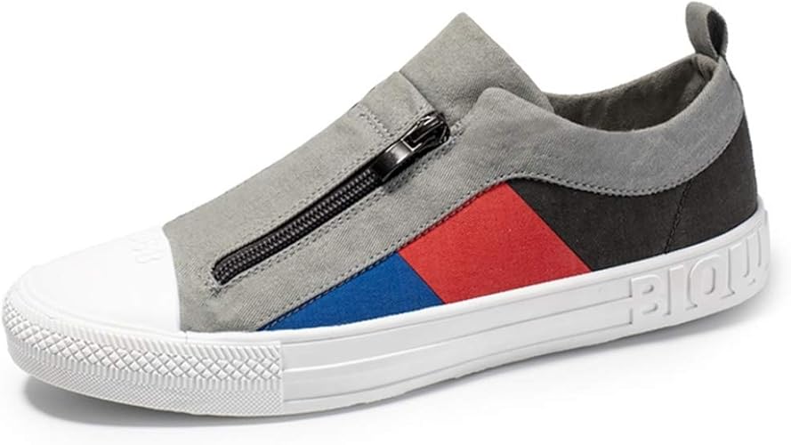 Amazon Kg8d メンズ 靴 キャンバス スニーカー カジュアルシューズ ローカット スリッポン 靴 軽量 通気 メンズスニーカー おしゃれ キャンバス 人気 外羽根 コンフォートウォーキングシューズ 普段用 スニーカー