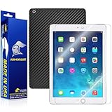 ArmorSuit MilitaryShield - Apple iPad Air Screen Protector + Black Carbon Fiber Full Body Skin Protectorw/ Lifetime Replacements