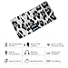 Bluetooth Wireless Headband Headsets, LC-dolida Bluetooth Music Sleep Headphones Sports Headbands Built-In Speakers Microphone for Workout, Crossfit, Running, Yoga, Leopard-Gray