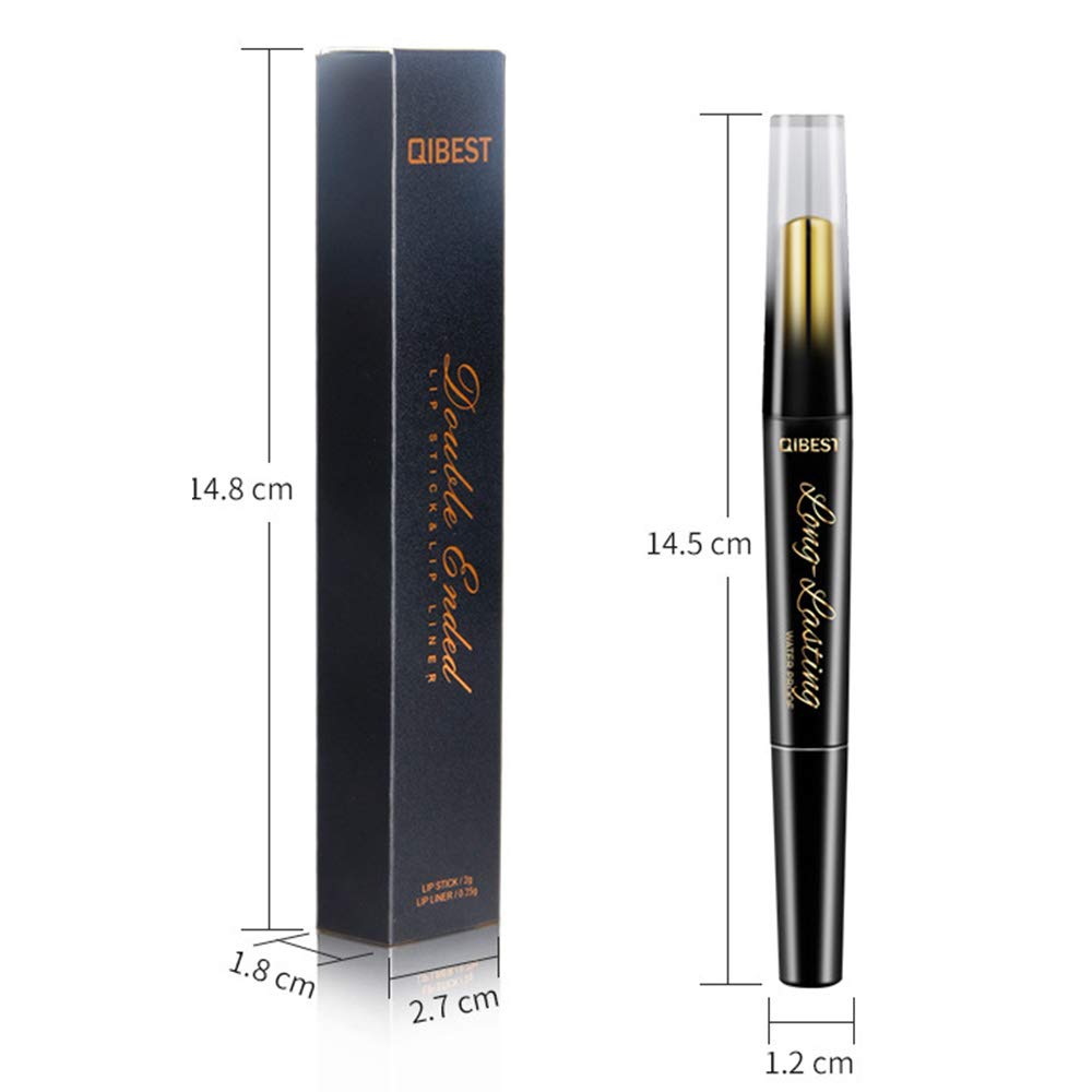 QIBEST Womens Double-end Lip Liner Lipstick Pencil (9)