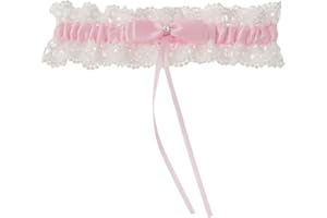 AWOCAN Garter Wedding Bridal Garter Wedding Dress Elastic Bridal Garters with bow, Lace garters