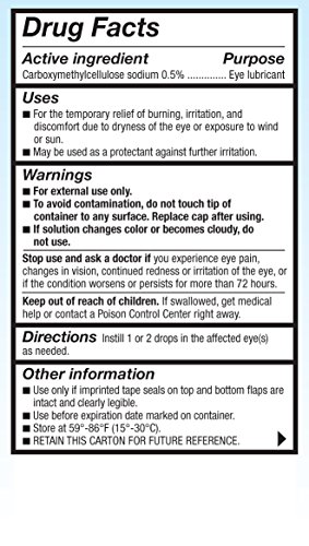 REFRESH TEARS, LUBRICANT EYE DROPS, 2 BOTTLES .5 FL OZ (15 ML)