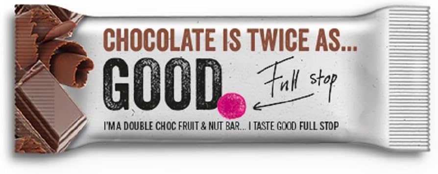 Good Full Stop Double Choc Bar 35g (Pack of 20)