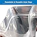 MMTX Mylar Bags 50pcs Resealable Ziplock Stand Up Bags Reusable Food Storage Aluminum Foil Pouch Bags for Coffee Beans Cookie Snack Dried Flowers Tea-5.51x7.48inch