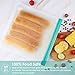 Reusable Gallon Freezer Bags - 4 Pack, Wattne LEAKPROOF Reusable Ziplock Storage Bags Easy Seal, BPA/Plastic Free Bags EXTRA THICK for Marinate Meats, Fruit, Cereal, Sandwich,Snack,Travel Items,Green
