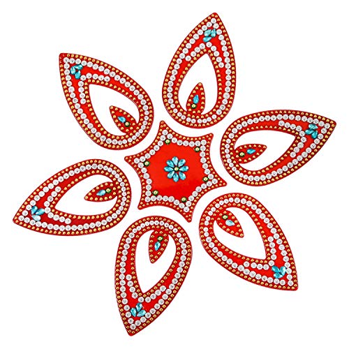AMBA HANDICRAFT Rangoli/Home Decor/Diwali / Gift for Home/Interior Handcrafted/Floor Stickers/Wall Stickers/Wall Decoration/Floor Decoration/New Year Gift/Party. Rangoli 6
