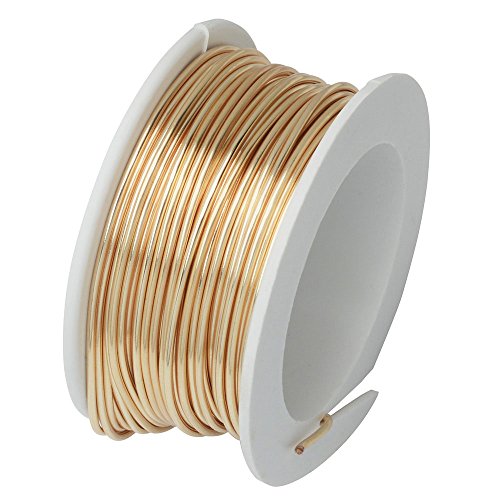 Artistic Wire 18S Gauge Wire, Gold Color, 4-Yard