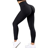 VOYJOY Women's Scrunch Butt Lifting Yoga Leggings – High Waist, Seamless, Tummy Control, Booty Enhancement