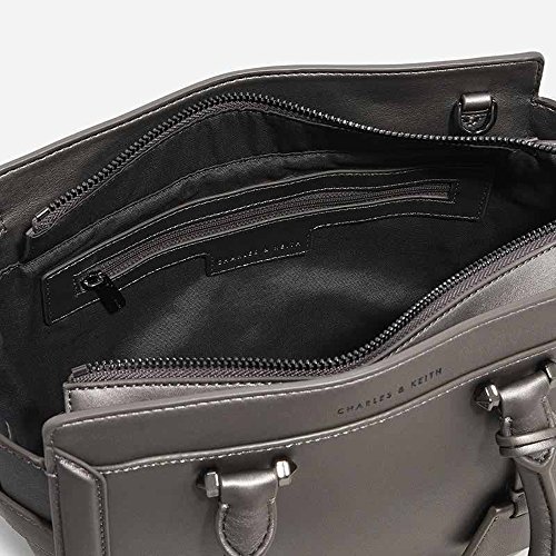 Charles & Keith PU Boxy Trapeze Bag Crossbody Bag Shoulder Handbag