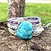 YGLINE Handmade Wrap Bracelet Turquoise, Jasper & Amazonite Natural Stones Leather Charm 5 Strands Boho Bracelet