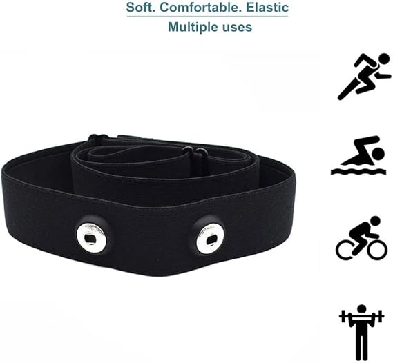 SHANREN Heart Rate Monitor Chest Strap Replacement, Adjustable Chest Belt, Works