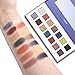 14 Colors Highly Pigmented Matte + Shimmer Eyeshadow Palette - Nude Neutral Red Orange Yellow Green Bright Metallic Glitter Smokey Eye Shadow Makeup (Rhythm)