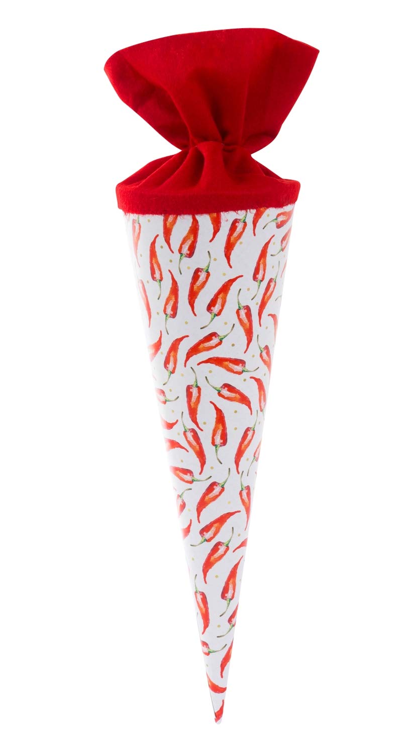 goldbuch 93098 siblings cone 35 cm, school cone for girls, sugar cone with caterina motif, gift bag made of lacquered cardboard with felt closure, for first day at school and first day at school, approx. 35 x 11.5 cm