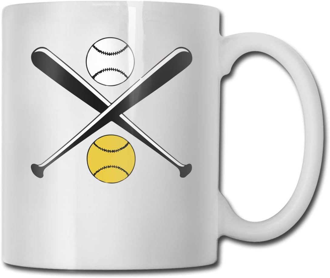 Softball Baseball Coffee Mug, 11 Oz Coffee Mug, Funny Coffee Mug Tea