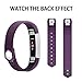 iGK Replacement Bands Compatible for Fitbit Alta and Fitbit Alta HR, Newest Adjustable Sport Strap Smartwatch Fitness Wristbands with Metal Clasp Purple Small