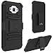 J7 Case, LK Heavy Duty Shock Absorption Black Armor Holster Defender Full Body Protective Hybrid Case Cover with Belt Clip for Samsung Galaxy J7 2015