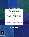 Cover of Grammar and Vocabulary for First Certificate With Key (GRVO)