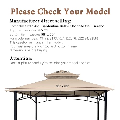 SCOCANOPY Grill Gazebo Replacement Cover Review: Compatible with Aldi Gardenline and Shoprite Models image 12